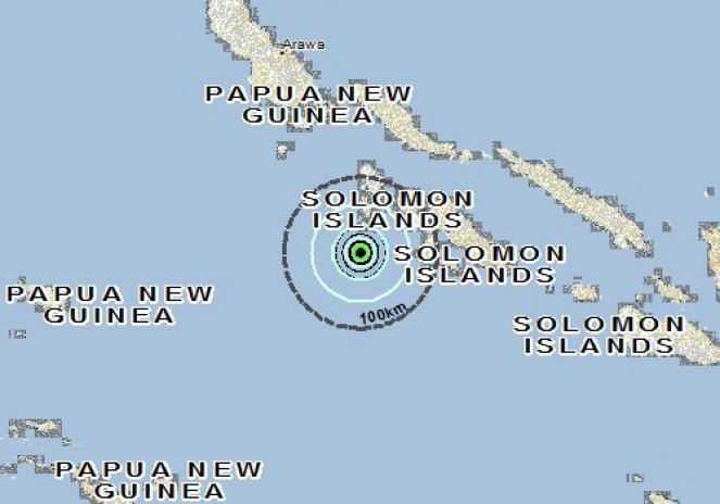 Scossa di terremoto a NUOVA GEORGIA, Isole Salomone