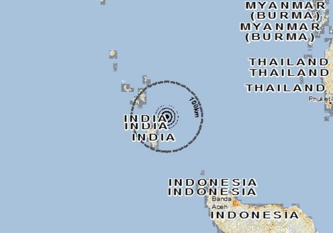 Scossa di terremoto a SABANG, Indonesia
