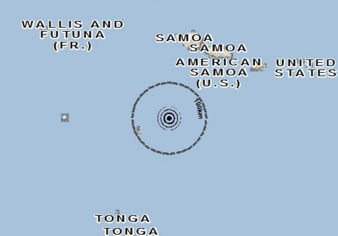 Scossa di terremoto a FALELATAI, Samoa