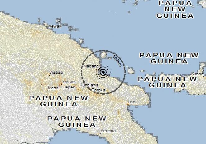 Scossa di terremoto a MADANG, Papua-Nuova Guinea