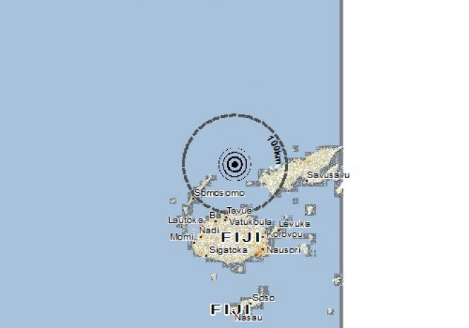 Scossa di terremoto a District of Lekutu, Fiji