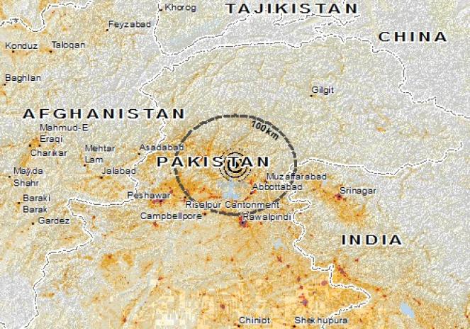 Scossa di terremoto a Battagram, Pakistan