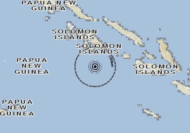 Scossa di terremoto a New Georgia, Isole Salomone