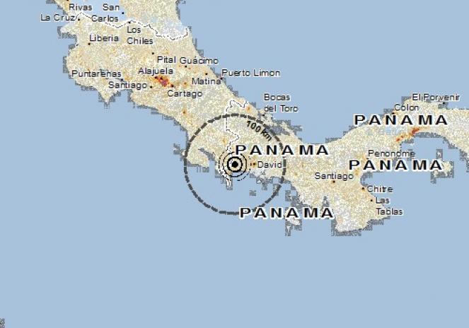 Scossa di terremoto a La Esperanza, Panama