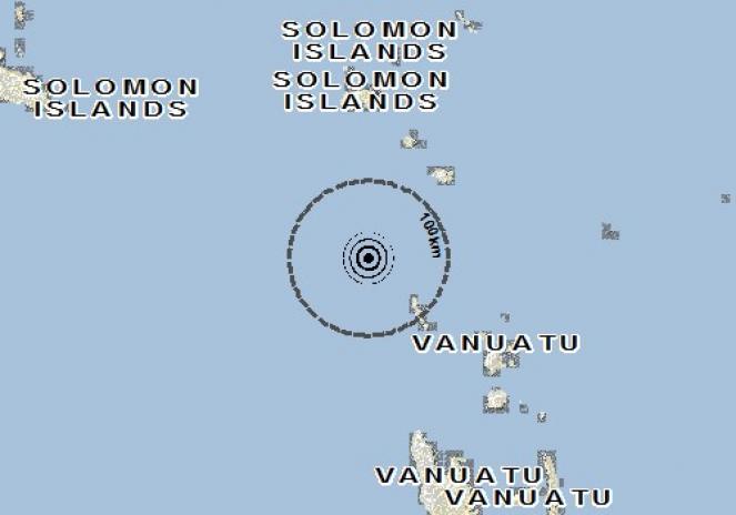 Scossa di terremoto a Lata, Isole Salomone