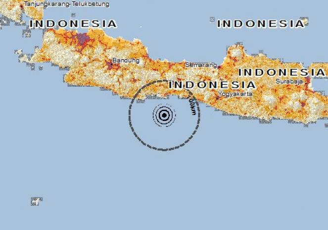 Scossa di terremoto a Cilacap, Indonesia