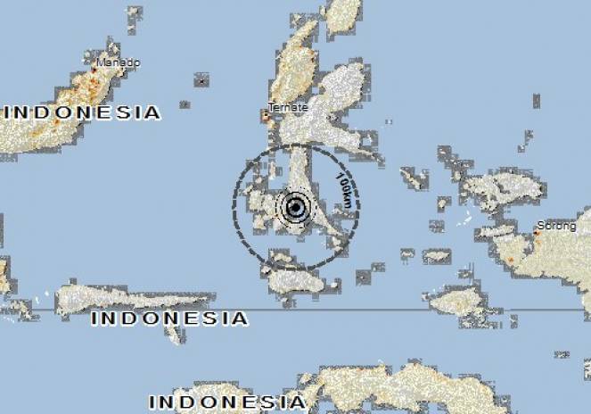 Scossa di terremoto a Labuha, Indonesia