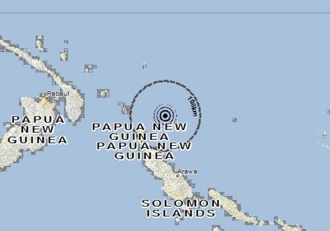 Scossa di terremoto a Buka, Papua-Nuova Guinea