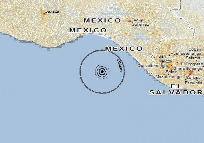 Scossa di terremoto a Pijijiapan, Messico