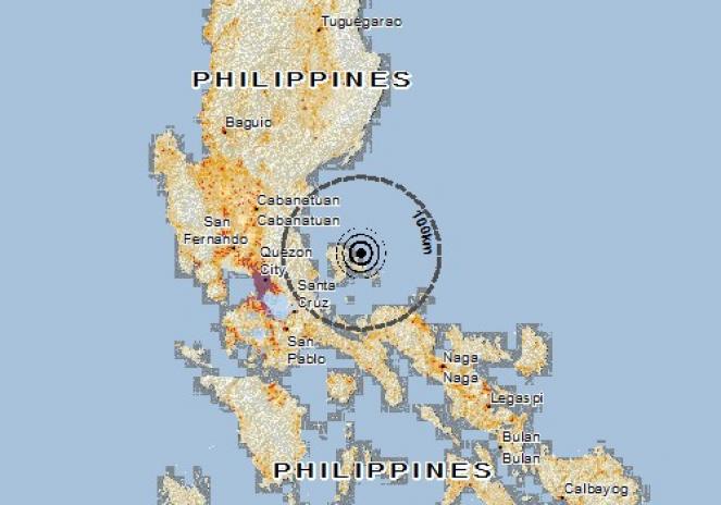 Scossa di terremoto a Patnanungan, Filippine