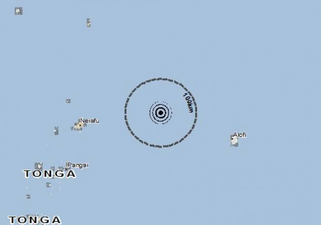 Scossa di terremoto a Alofi, Isole Niue