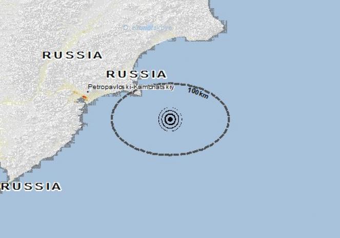 Scossa di terremoto a Petropavlovsk-Kamchatsky, Russia
