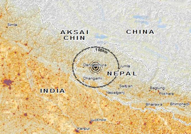Scossa di terremoto a Dipayal, Nepal
