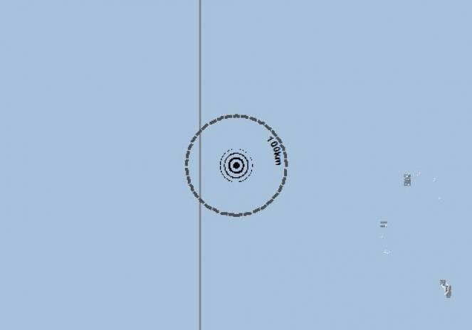 Scossa di terremoto a Diego Garcia, Territorio inglese dell'Oceano Indiano