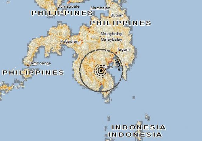 Scossa di terremoto a Magsaysay, Filippine