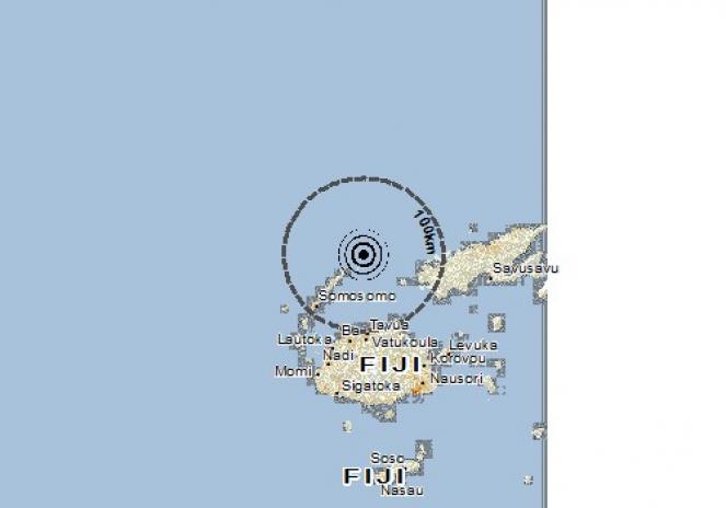 Scossa di terremoto a District of Lekutu, Fiji