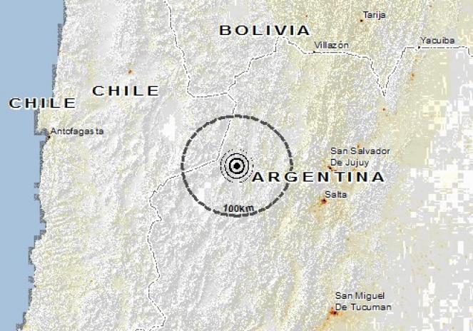 Scossa di terremoto a San Antonio de los Cobres, Argentina