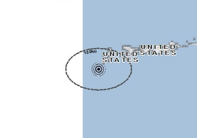 Scossa di terremoto a Amchitka Island, Stati Uniti d'America