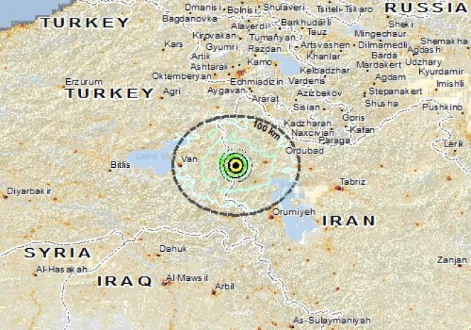 Scossa di terremoto a Saray, Turchia