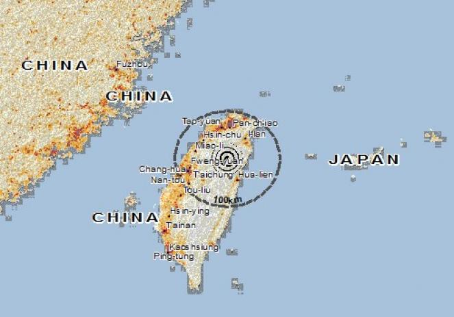 Scossa di terremoto a Hualien City, Taiwan