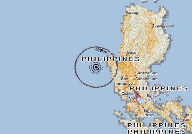 Scossa di terremoto a Agno, Filippine