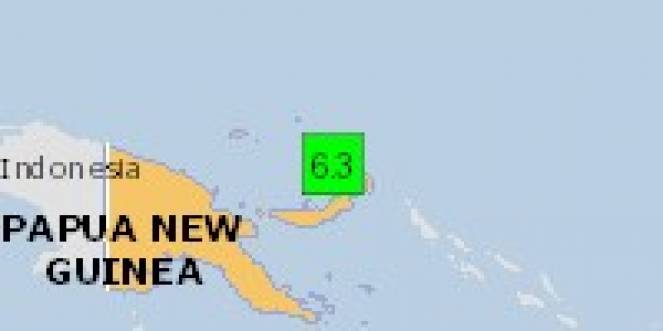 Scossa di terremoto a Kavieng, Papua-Nuova Guinea