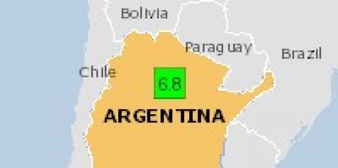 Scossa di terremoto a Campo Gallo, Argentina