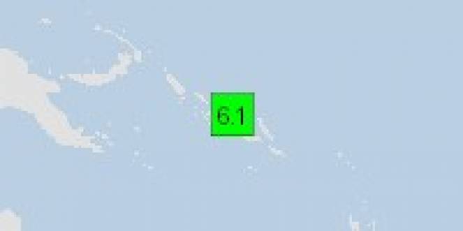 Scossa di terremoto a Buala, Isole Salomone