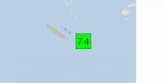 Scossa di terremoto a Vao, Nuova Caledonia