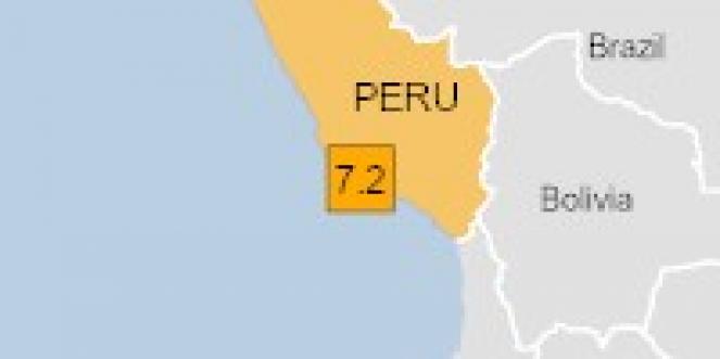 Scossa di terremoto a Atiquipa, Perù