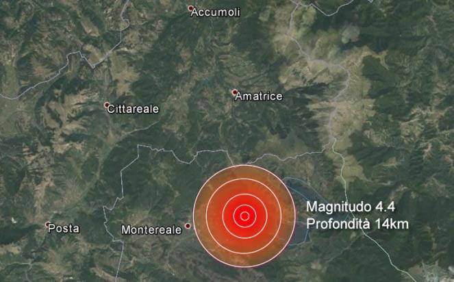 Terremoto Abruzzo forte scossa di M 4.4 in provincia dell'Aquila