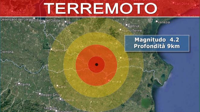 Terremoto - Forte scossa in Emilia Romagna