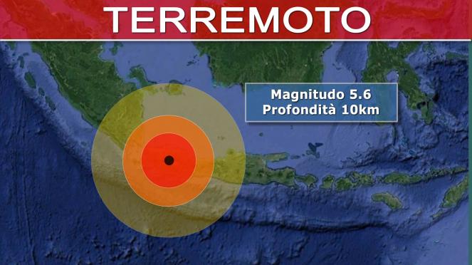Terremoto - Violenta scossa in Indonesia sull'isola di Giava, epicentro vicino Giakarta, magnitudo 5.6, ipocentro superficiale. Si temono oltre 100 vittime. Video