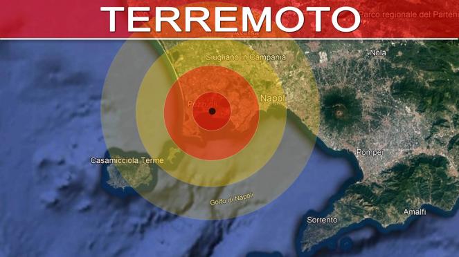 Terremoto - Scosse avvertite tra Napoli e Pozzuoli