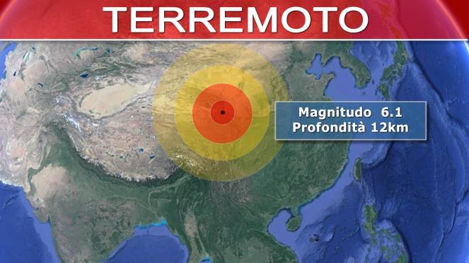 Terremoto - Violenta scossa in Cina, oltre 100 vittime