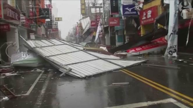 Tifone Nepartak su Taiwan oggi 8 Luglio