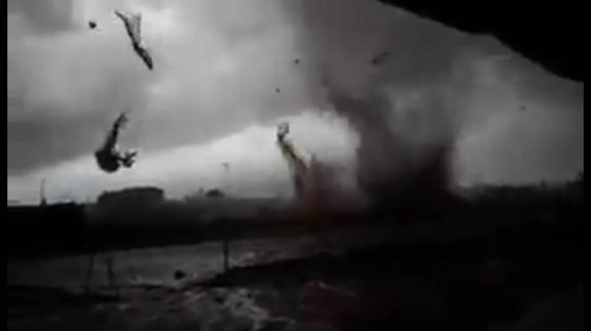Tornado a Palod de la Frontera, Spagna (Andalusia)