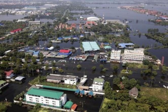 Un'alluvione in Thailandia