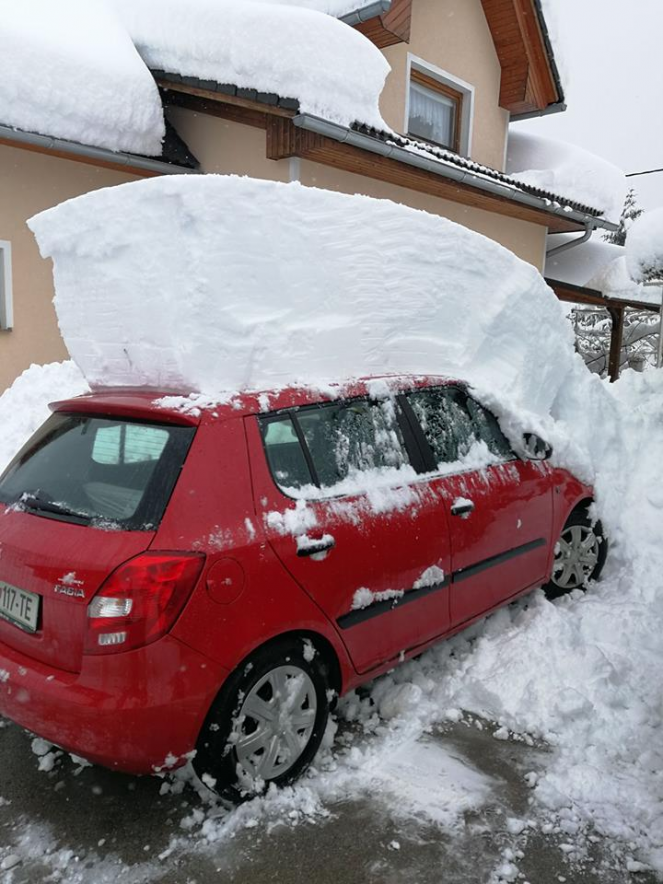 Un metro di neve in Slovenia in 24 ore, non accadeva da diversi anni