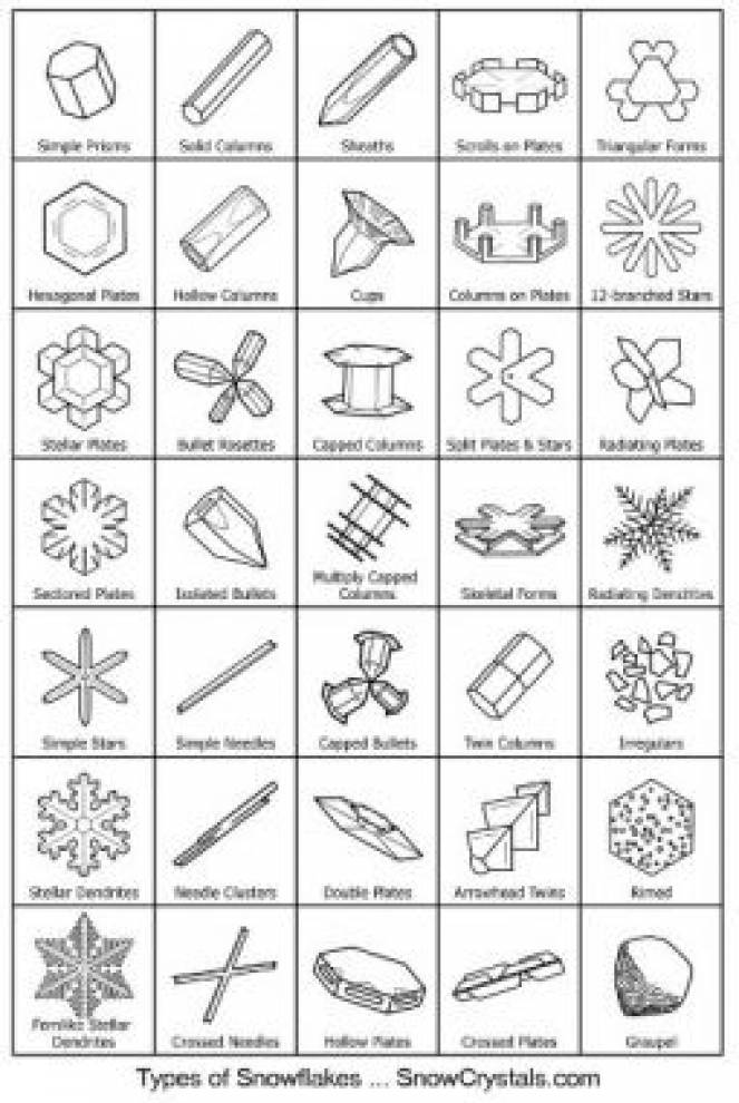 Una classificazione delle forme dei cristalli e dei fiocchi di neve