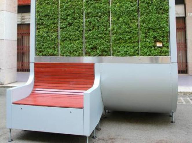 Una panchina mangia smog (Fonte: corriere.it)