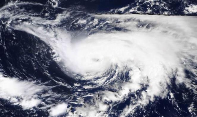 Uragano Danielle, in uno scatto dal visibile della giornata di venerdì 2 settembre
