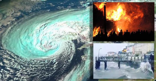 Uragano Ophelia impatta l'Irlanda e provoca indirettamente incendi in Portogallo