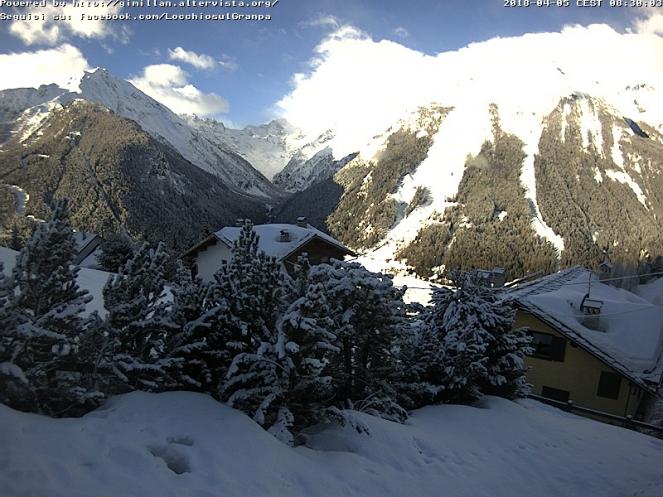 Valle d'Aosta: nella notte altra neve caduta sulle Alpi centro-occidentali