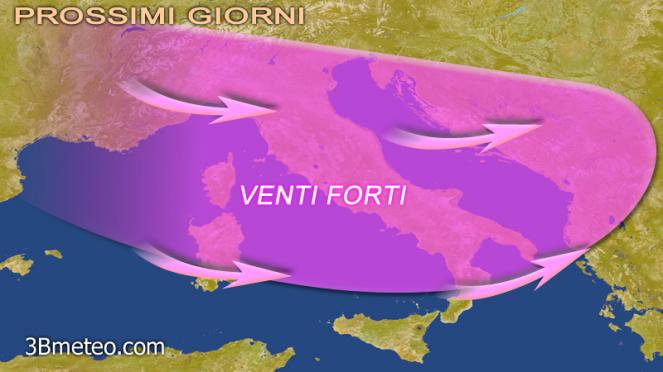 venti forti in italia