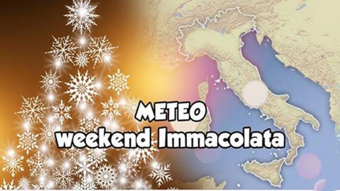 weekend dell'Immacolata, meteo tendenza