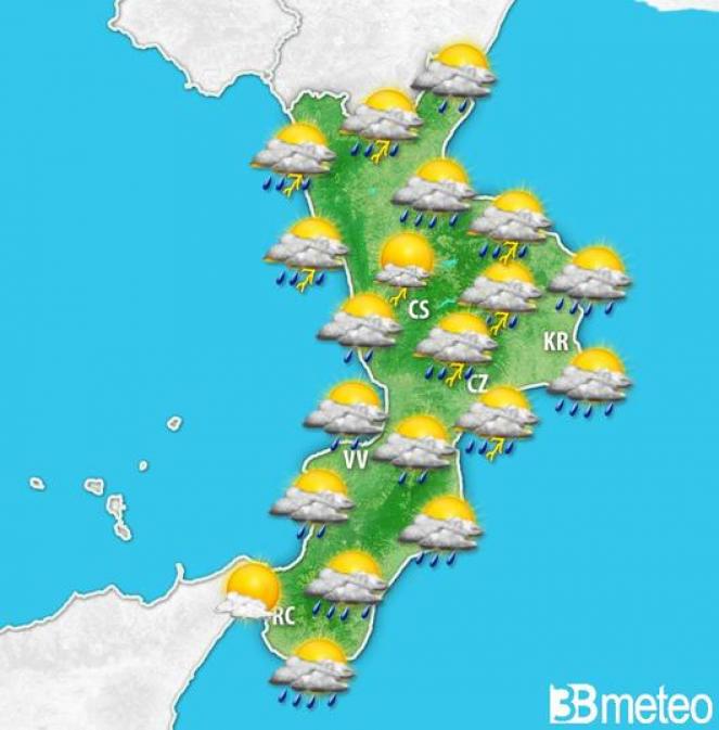 weekend, meteo instabile in Calabria