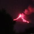 Etna in eruzione vista da Aci Bonaccorsi