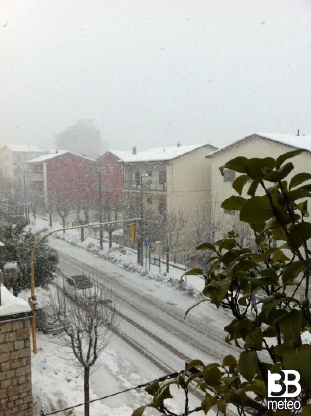 Foto Meteo Neve Avellino 3B Meteo