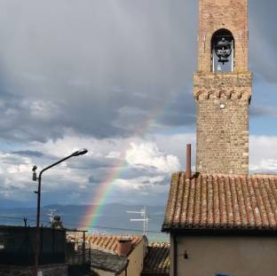 Arcobaleno a Montalcino